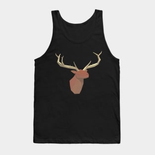 Abstract low poly elk head Tank Top